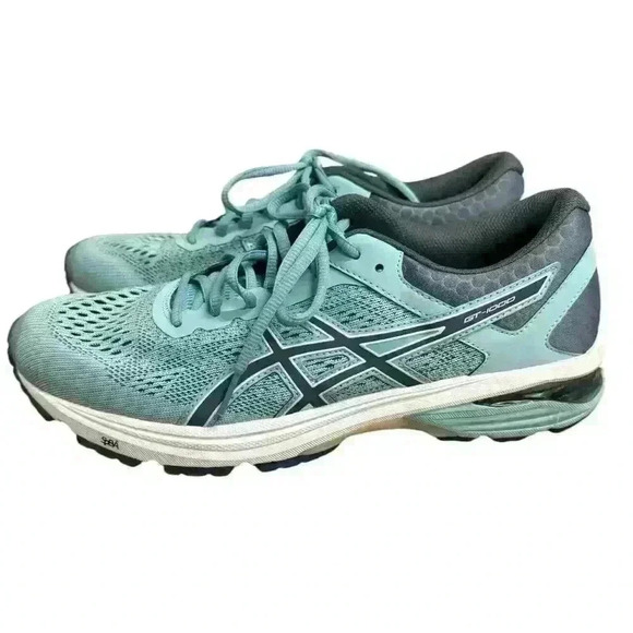 Asic Shoes - Asics Gt-1000 6 Women’s Running Shoes Porcelain/Smoke Blue  Size 10.5